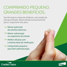 Antipulgas Credeli Elanco 48 mg para Gatos de 2,1 a 8,0kg
