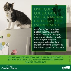 Antipulgas Credeli Elanco 48 mg para Gatos de 2,1 a 8,0kg