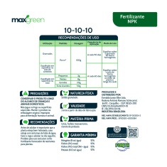 Fertilizante Forth Maxgreen 10-10-10 para Jardim 1 kg