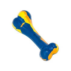 Brinquedo LCM Osso Médio de Borracha para Cães - Cores Sortidas