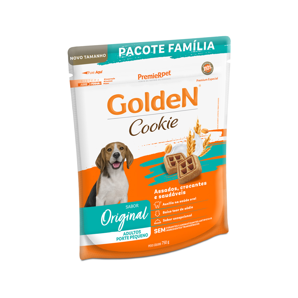 Biscoito Golden Cookie para Cães Adultos de Porte Pequeno Sabor Original