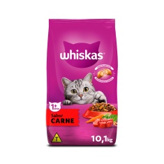 Ração Whiskas para Gatos Adultos Sabor Carne