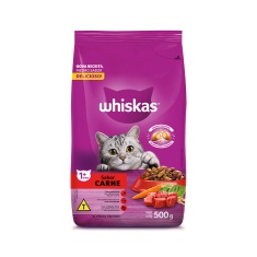 Ração Whiskas para Gatos Adultos Sabor Carne
