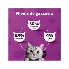 Ração Whiskas para Gatos Adultos Sabor Peixe