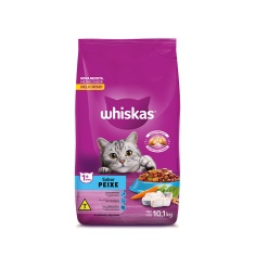 Ração Whiskas para Gatos Adultos Sabor Peixe