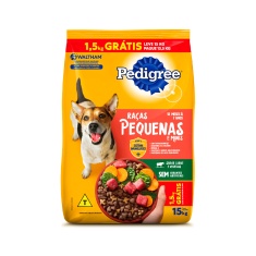Ração Pedigree Carne e Vegetais Cães Adultos Raças Pequenas e Minis