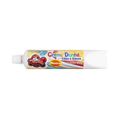 Conjunto de Higiene Dental Cat Dog Creme Dental Neutro e Escova de Cabo Longo - Cores Sortidas