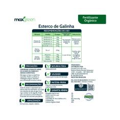 Fertilizante Forth Maxgreen Esterco de Galinha 500g