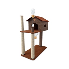 Arranhador São Benedito Pet Home Carpete Marrom