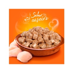 Ração Úmida Champ para Cães Filhotes Sabor Caseiro Frango 85 g