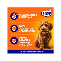 Ração Úmida Champ para Cães Adultos Sabor Caseiro Carne 85 g