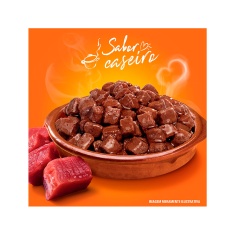 Ração Úmida Champ para Cães Adultos Sabor Caseiro Carne 85 g