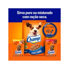 Ração Úmida Champ para Cães Adultos Sabor Caseiro Carne 85 g