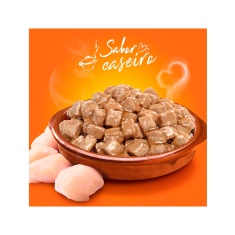 Ração Úmida Champ para Cães Adultos Sabor Caseiro Frango 85 g