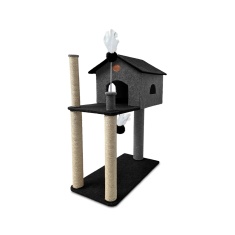 Arranhador São Benedito Pet Home Carpete Cinza