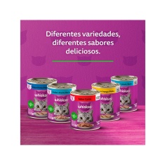 Ração Úmida Whiskas Lata para Gatos Adultos Sabor Carne - 290g