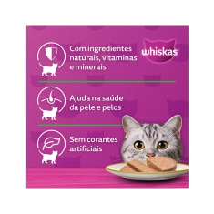 Ração Úmida Whiskas Lata para Gatos Adultos Sabor Frango - 290g