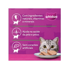 Ração Úmida Whiskas Lata para Gatos Adultos Sabor Peixe - 290g