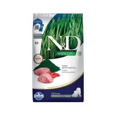 Ração Farmina N&D Spirulina para Cães Filhotes de Porte Médio e Grande Sabor Cordeiro, Spirulina e Goji Berry 10,1kg
