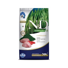 Ração Farmina N&D Spirulina para Gatos Adultos Castrados Sabor Cordeiro, Spirulina e Goji Berry