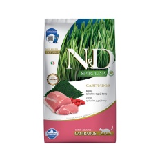 Ração Farmina N&D Spirulina para Gatos Adultos Castrados Sabor Suíno, Spirulina e Goji Berry