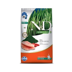 Ração Farmina N&D Spirulina para Gatos Filhotes Sabor Tilápia, Spirulina e Goji Berry 1,5 kg