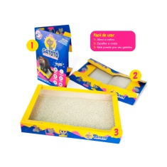 Banheiro Descartável CatMyPet Gatotô com Areia para Gatos 300g