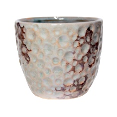 Vaso Floral Atlanta Cerâmica Seleta Berinjela