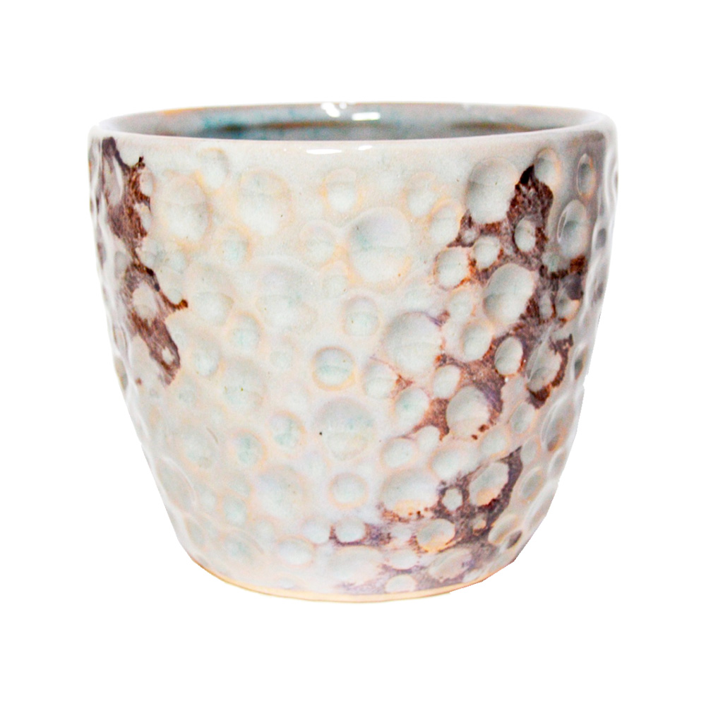Vaso Floral Atlanta Cerâmica Seleta Berinjela