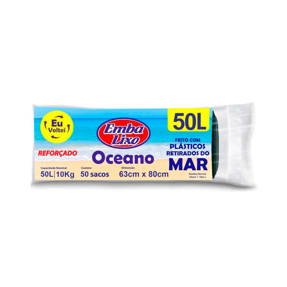 Saco de Lixo Embalixo Oceano Preto Saco de Lixo Embalixo Oceano Preto