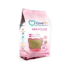 Areia Higiênica CarePet Biodegradável Sensitive  para Gatos 1,8kg