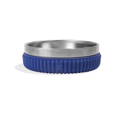 Comedouro Zee.Dog Tuff Pequeno Stripes Blue para Cães