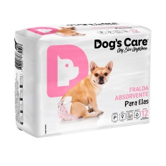 Fralda Higiênica Dogs Care Ecofralda para Cães Fêmeas 12 Unidades