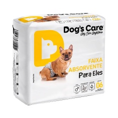 Fralda Higiênica Dogs Care Ecofralda para Cães Machos 6 Unidades