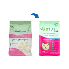 Areia Higiênica Cat Life Bio Grãos Grossos para Gatos