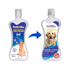 Shampoo Petbrilho Para Cães Antipulgas 3 em 1