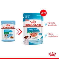 Ração Úmida Royal Canin Sachê Mini Puppy para Cães Filhotes de Porte Pequeno - 85 g