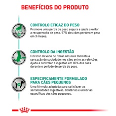 Ração Seca Royal Canin Canine Veterinary Diet Satiety para Cães Adultos de Porte Pequeno com Excesso de Peso
