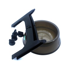 Comedouro Lilopety com Suporte Fume para Cães - P