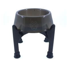 Comedouro Lilopety com Suporte Fume para Cães - P