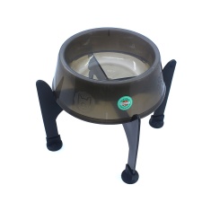 Comedouro Lilopety com Suporte Fume para Cães - P