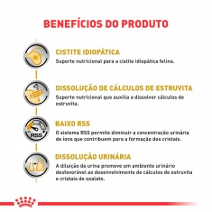 Ração Úmida Royal Canin Sachê Veterinary Diet Urinary S/O para Gatos com Cálculos Urinários - 85 g