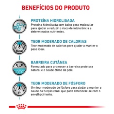 Ração Seca Royal Canin Veterinary Diet Hypoallergenic Moderate Calorie para Cães Adultos com Sensibilidades Alimentares