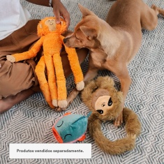 Brinquedo Mico Leão de Pelúcia Petz para Cães