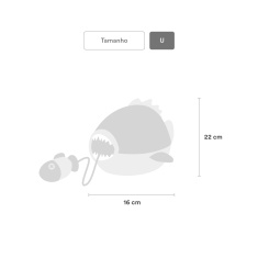 Brinquedo Piranha de Pelúcia Petz para Cães