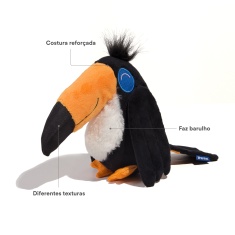Brinquedo Tucano de Pelúcia Petz para Cães