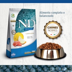 Ração N&D Ocean para Gatos Adultos Castrados Sabor Salmão e Melão