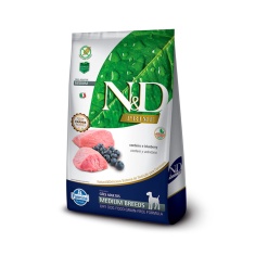 Ração N&D Prime Cordeiro e Blueberry Cães Adultos Raças Médias