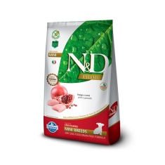 Ração Farmina N&D Prime para Cães Filhotes de Raças Pequenas Sabor Frango e Romã