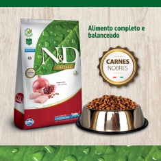 Ração Farmina N&D Prime para Gatos Castrados Sabor Frango e Romã
